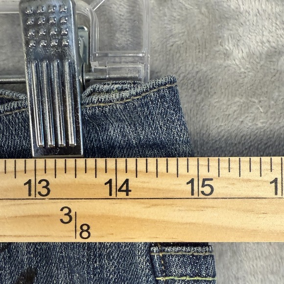 GUESS Jeans Women's Embroidered Flared Bootcut Denim Pants Size 27 - Picture 3 of 8